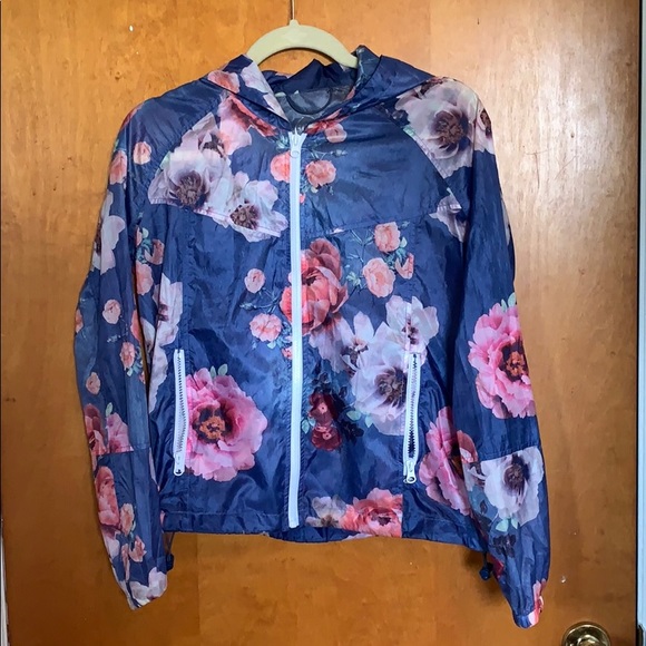 American Eagle Outfitters Jackets & Blazers - Floral rain jacket